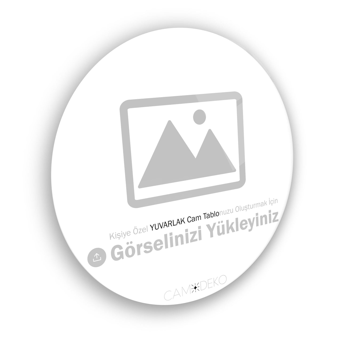 Kişiye Özel Yuvarlak Cam Tablo